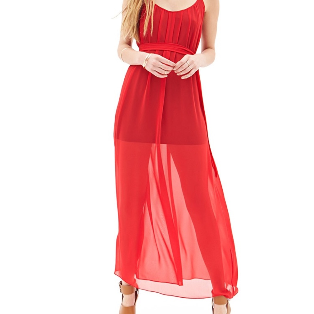 Flirty Red dress with removable belt